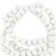 Wooden beads round 10mm White